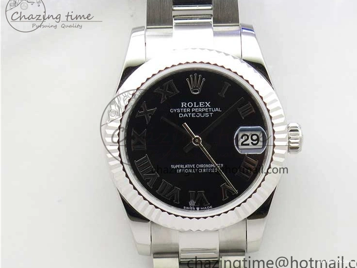 0411 Datejust 31mm 278271 SS BP Maker Best Edition Black Roman Dial on Oyster Bracelet SportInspired 2754